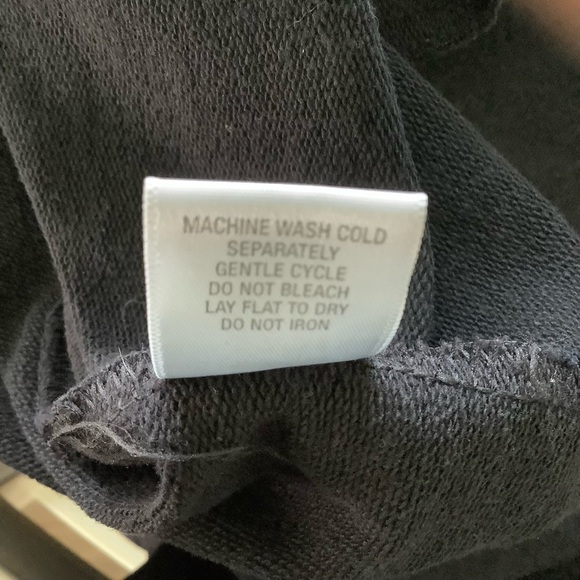 Dressbarn Black Coat Featuring Decorative Ruffle on Covered Buttons, Size 22/24 - Picture 7 of 8